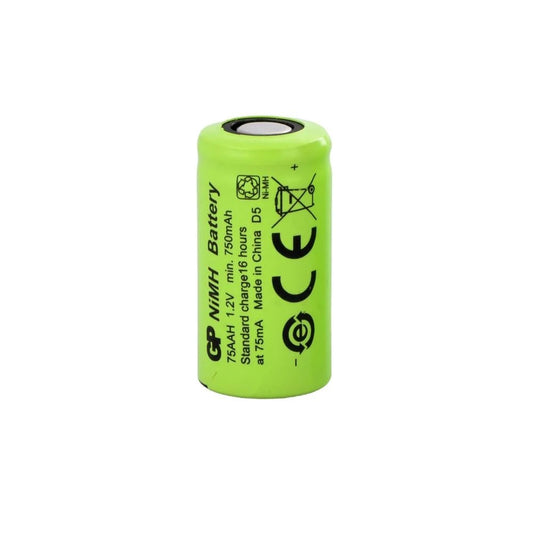GP 75AAH - 2/3AA Size - 1.2V 750 mAh - Ni-Mh Şarjlı Pil