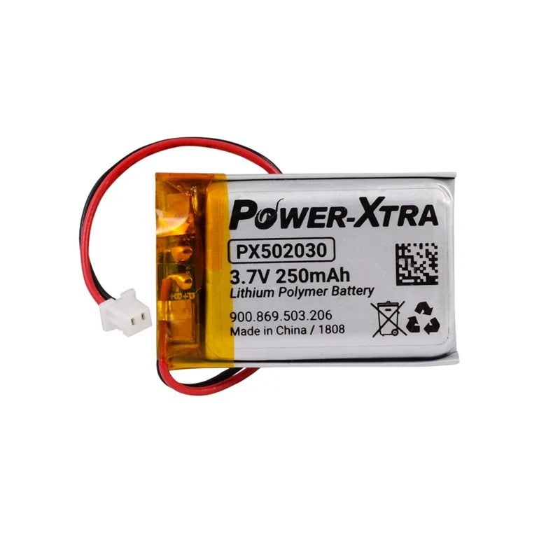 Power-Xtra PX502030 - 3.7V 250 mAh Li-Polymer Pil - Devreli-Soketli-7cm