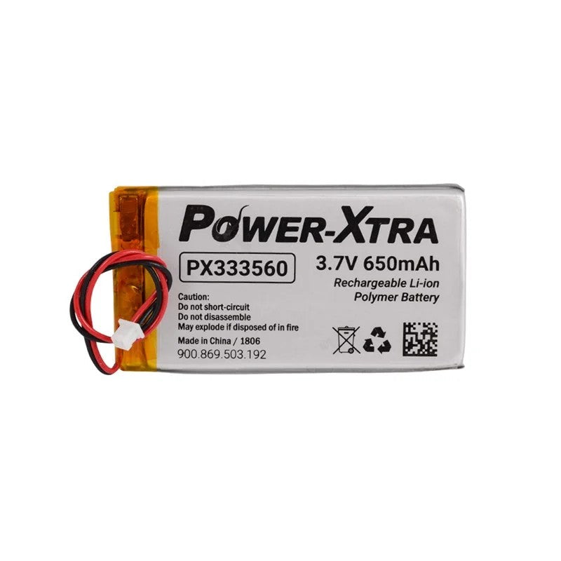 Power-Xtra PX333560 - 3.7V 650 mAh Li-Polymer Pil - Devreli-Soketli