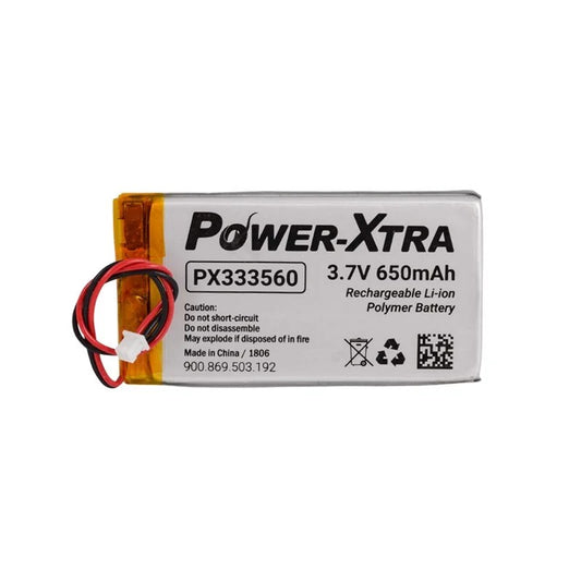 Power-Xtra PX333560 - 3.7V 650 mAh Li-Polymer Pil - Devreli-Soketli