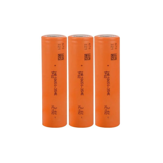 Tenpower INR18650-35HE - 3.7V 3500 Mah Li-ion Şarjlı Pil - 10A 3 Lü Paket