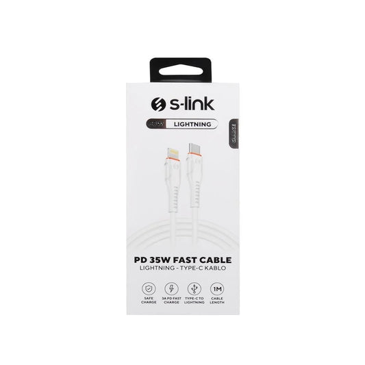 S-link SW-C115 1M TypeC to Lightning Data PD Hızlı Şarj Kablosu