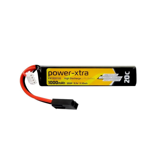Power-Xtra PX1520100 - 3S1P - 11.1V 1000 mAh Li-Polymer Pil -20C