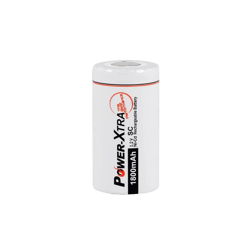 Power-Xtra 1.2V 1800 Mah - SC -  Ni-Cd Şarjlı Pil - Bulk-Başsız-PVC