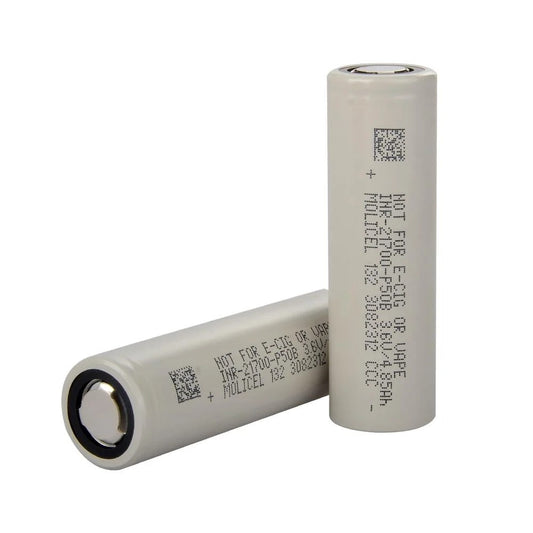 Molicel INR-21700-P50B - 3.7V 5000 mAh Li-ion Şarjlı Pil - 60A