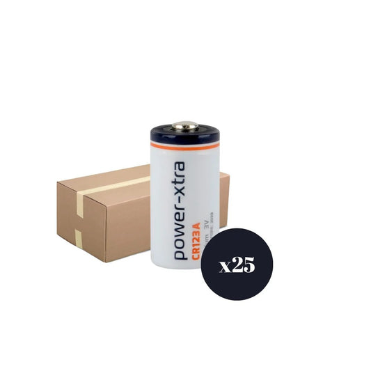 Power-Xtra CR123A Lithium Pil - 25 li Açık Paket