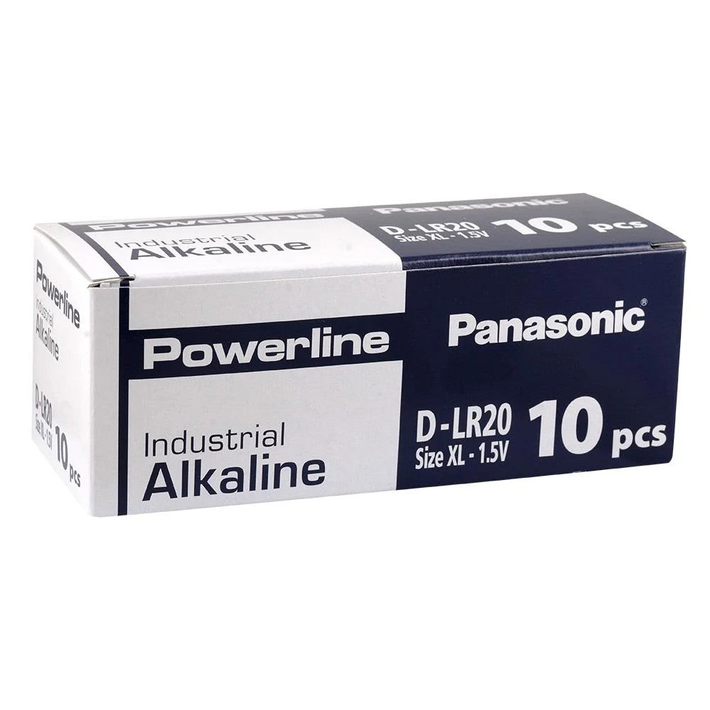 Panasonic - Powerline - LR20AD/10BB - 1.5 V - D - Alkaline Pil  - 10lu Kutu