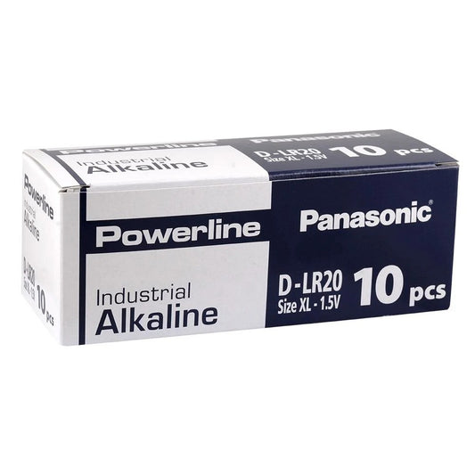 Panasonic - Powerline - LR20AD/10BB - 1.5 V - D - Alkaline Pil  - 10lu Kutu