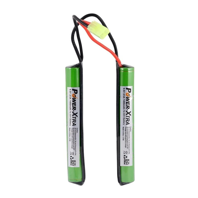 Power-Xtra 8S1P - 9.6V 1400 mAh 2/3A - Ni-Mh Şarjlı Batarya - Soketli-10C