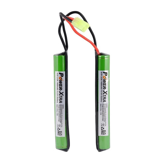 Power-Xtra 8S1P - 9.6V 1400 mAh 2/3A - Ni-Mh Şarjlı Batarya - Soketli-10C