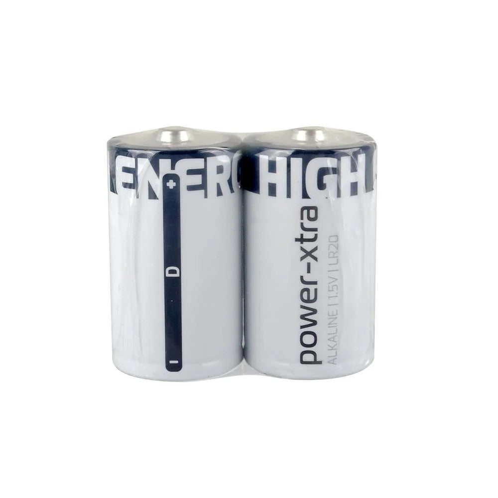 Power-Xtra LR20/D Size Alkaline Pil - 2li Shrink