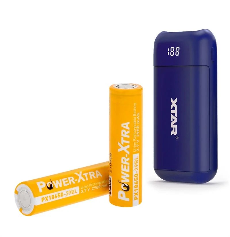 Xtar PB2 - 5.800 mAh Power Bank - PX18650-25BL / Mavi