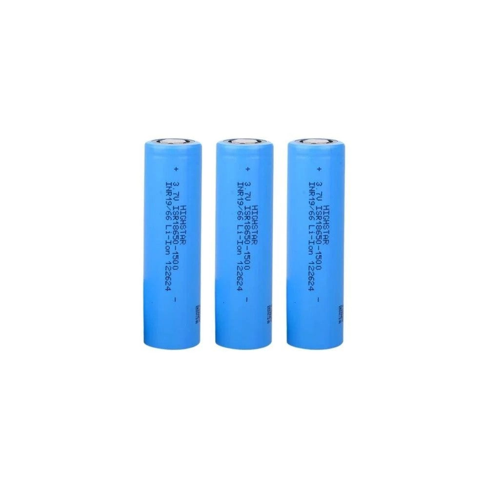 Highstar - ISR18650-1500 - 3.7V 1500 Mah Li-ion Şarjlı Pil - 30A 3 Lü Paket