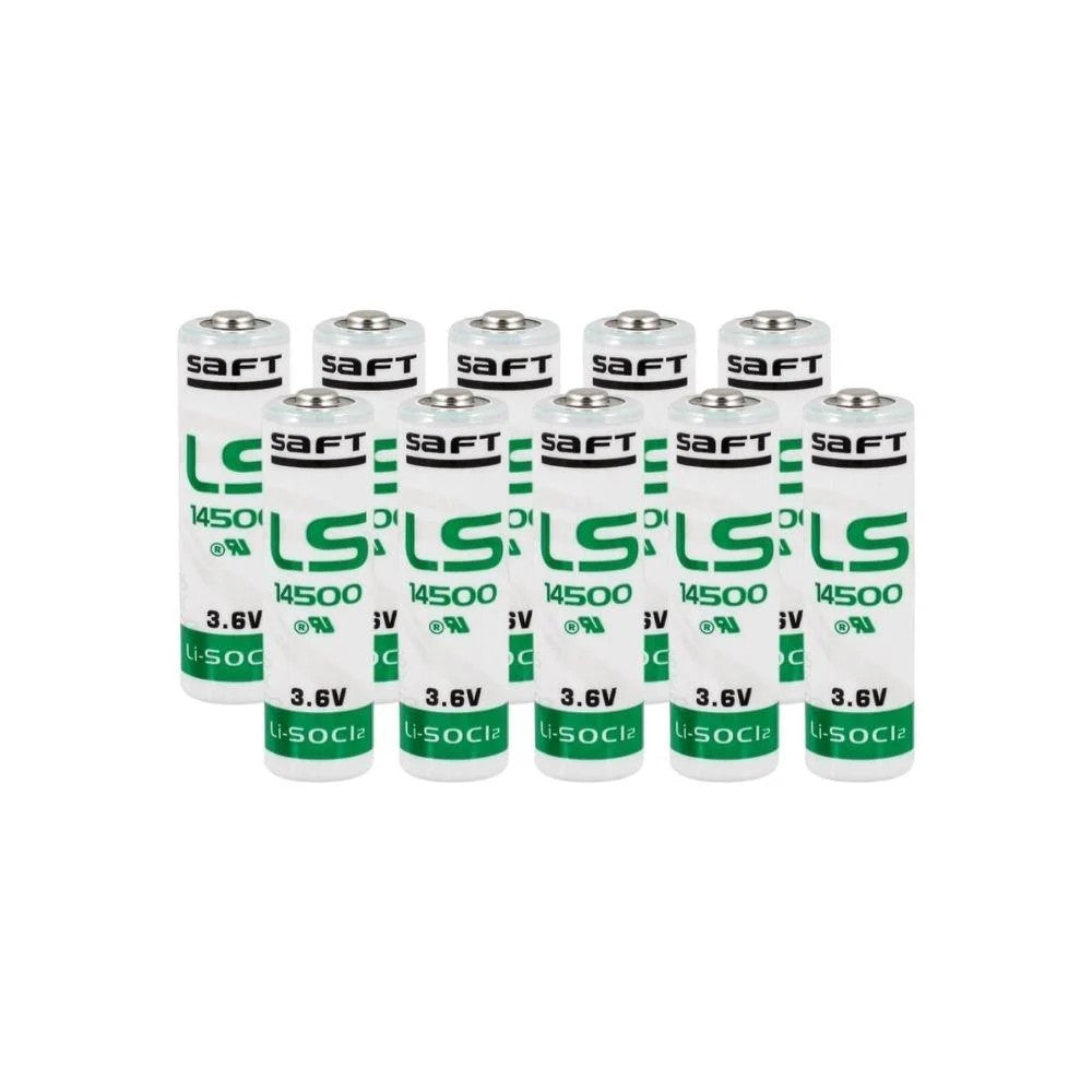 Saft LS 14500 AA Size Lithium Pil 10 Lu Paket