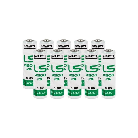 Saft LS 14500 AA Size Lithium Pil 10 Lu Paket