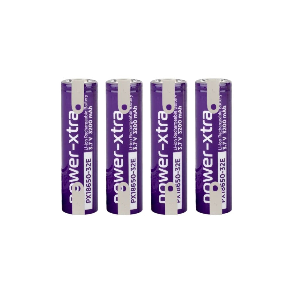 Power-Xtra PX18650-32E - 3.7V 3200 Mah Li-ion Pil - 3C 4 Lü (+ - Pinli)