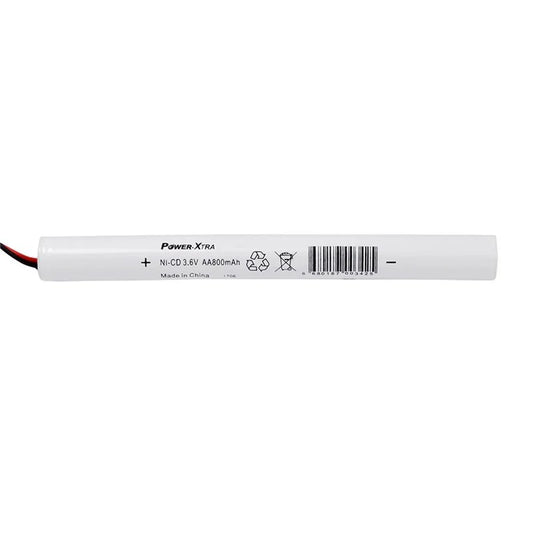 Power-Xtra 3S1P - 3.6V 800 mAh AA - Ni-Cd Şarjlı Batarya - Soketli