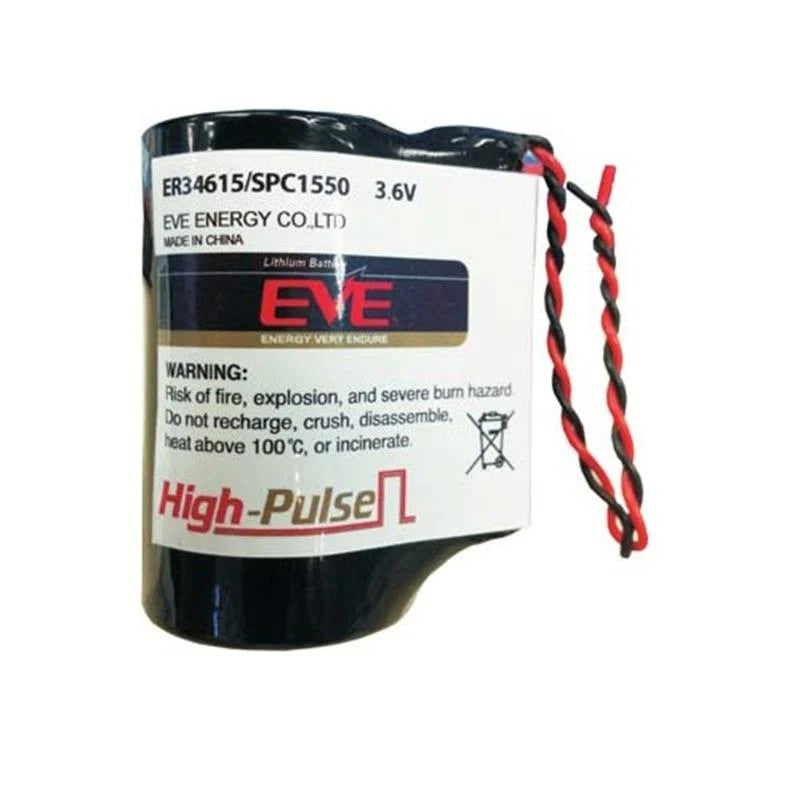 EVE ER34615+SPC1550 - 1S1P - D Size Li-ScO2 Lithium Pil - Soketli - Kapasitorlü