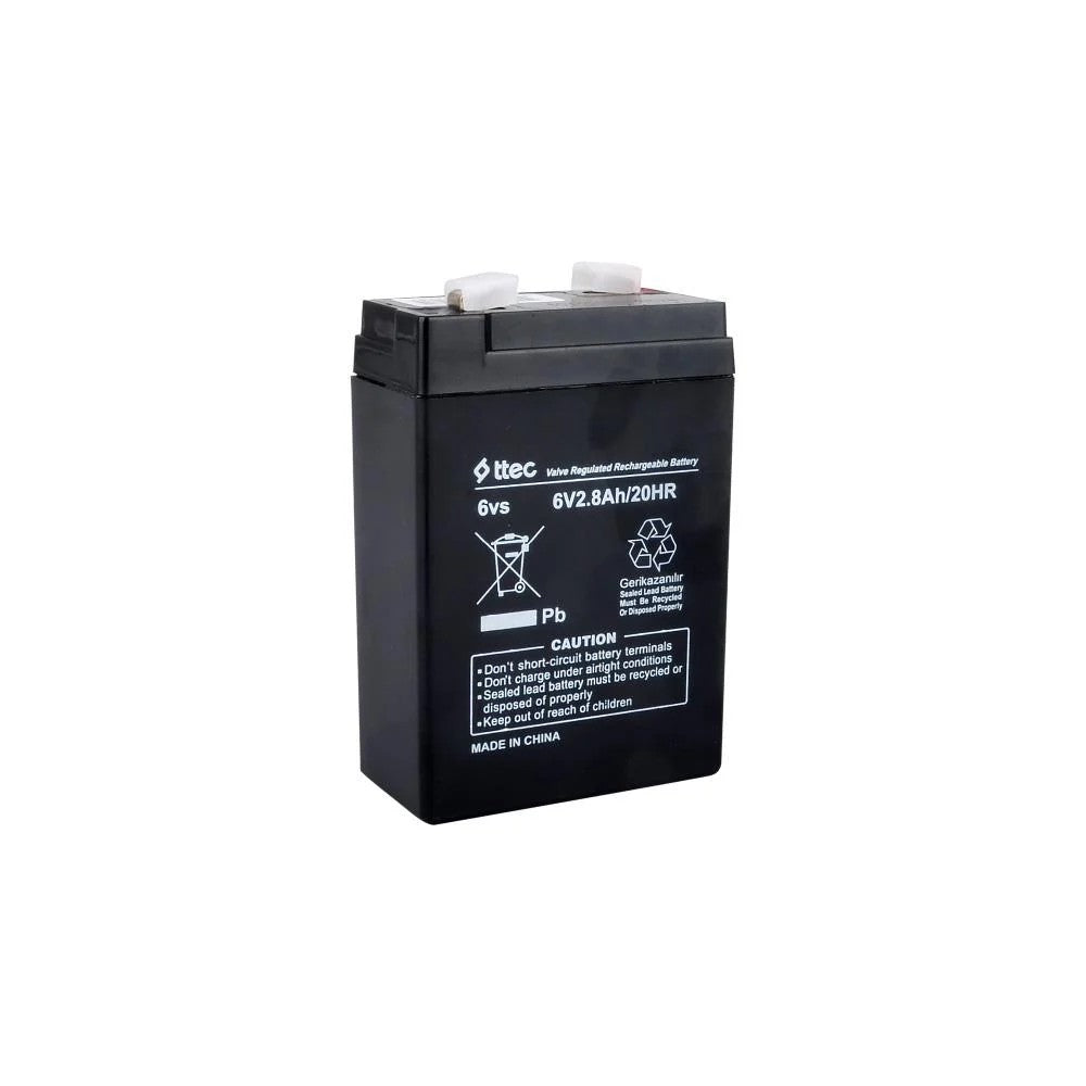Ttec 6V 2.8 Ah Bakımsız Kuru Akü