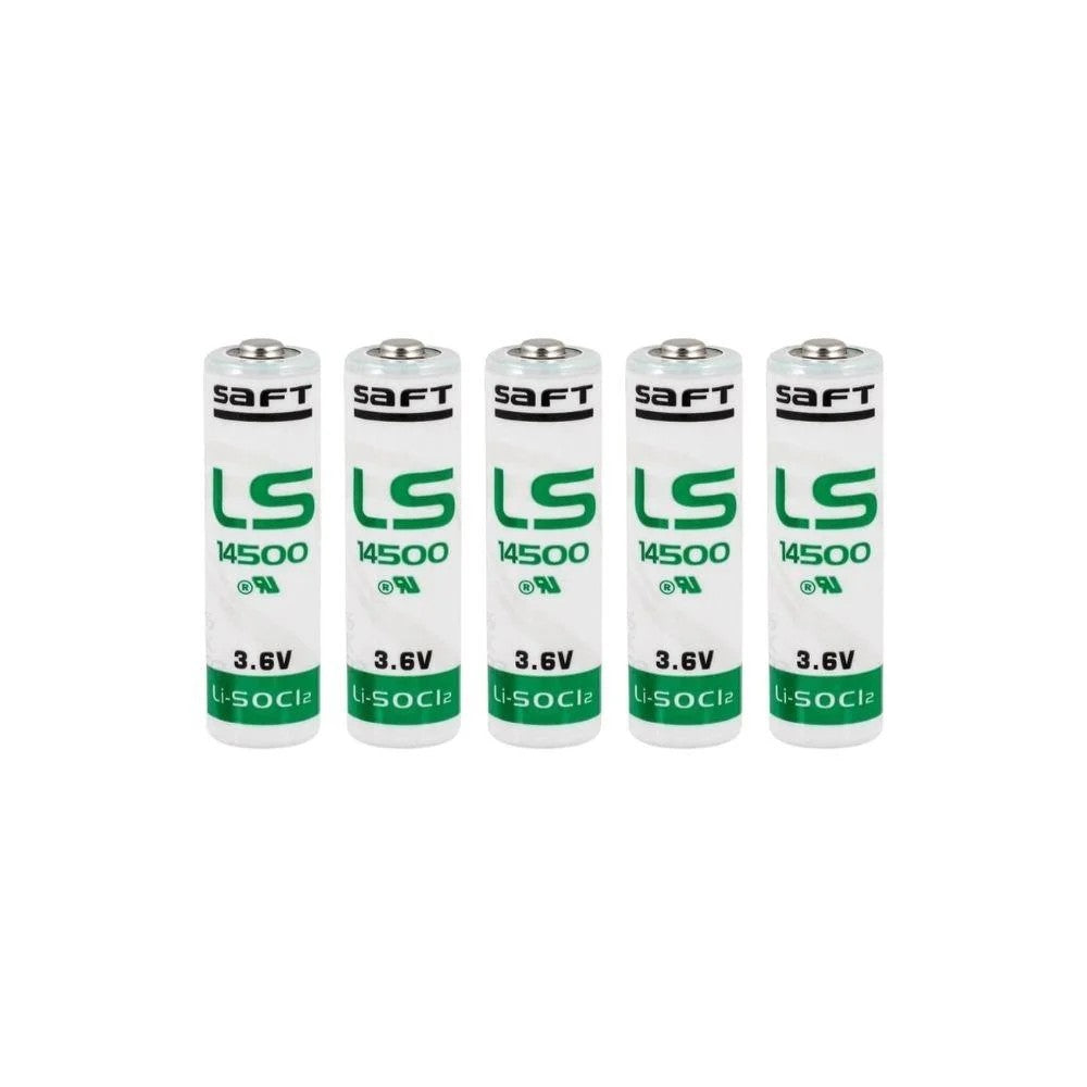 Saft LS 14500 AA Size Lithium Pil 5 Li Paket