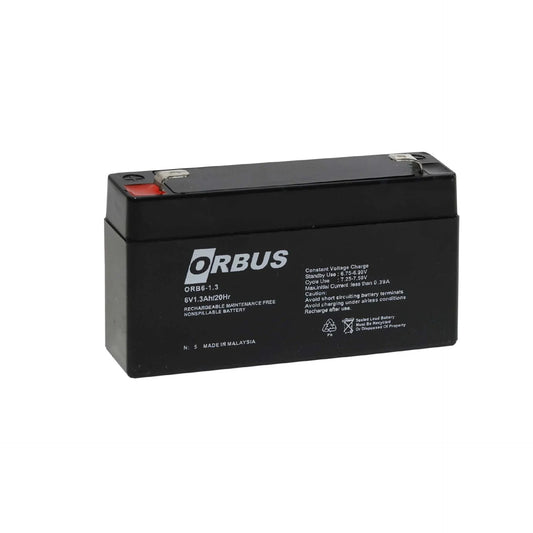 Orbus 6V 1.3 Ah Bakımsız Kuru Akü