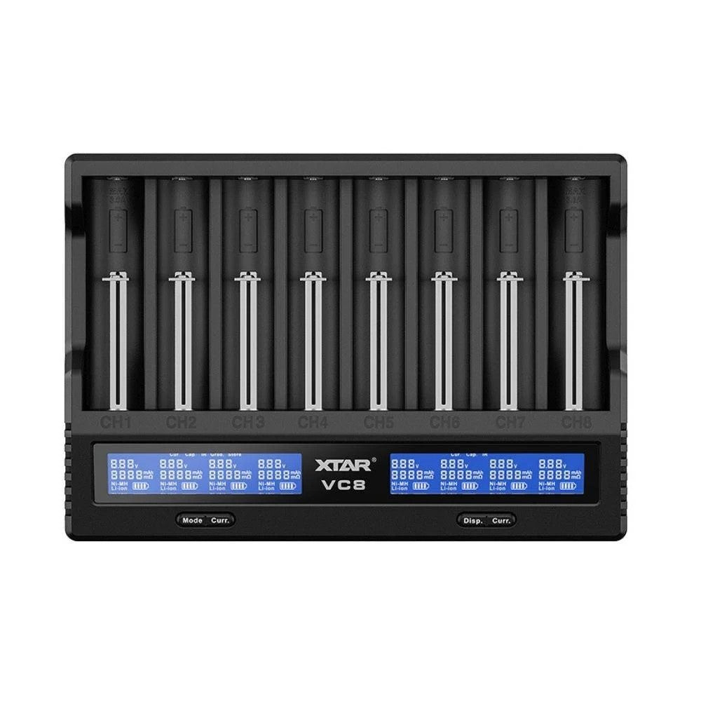 Xtar VC8 - Taşınabilir Çoklu Li-ion Pil Şarj Cihazı - 8li