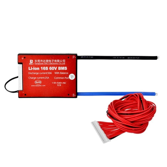 Daly - 16S - 59.2V 50A - Li-ion BMS Devre - Balans