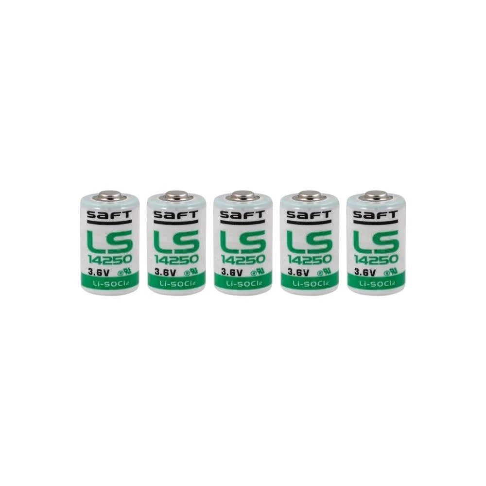 Saft LS14250 - 1/2 AA 3.6V Li-SOCI2 Lithium Pil 5 Li Paket