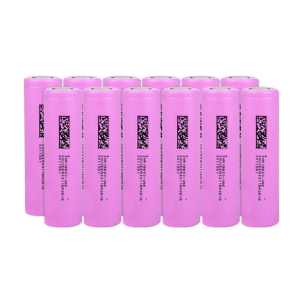 DMEGC INR18650-26E - 3.7V 2600 Mah Li-ion Şarjlı Pil - 7.5A 12 Li Paket