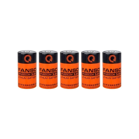 Fanso ER26500M - C Size - 3.6V Li-SOCl2 Lithium Pil 5 Li Paket