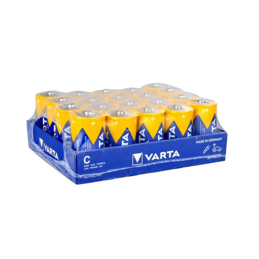 Varta 4014 Endüstriyel Pro Alkalin C Orta Boy Pil 20li
