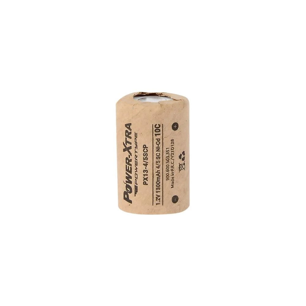 Power-Xtra PX13-4/5SCP - 1.2V 1300 Mah - 4/5 SC - Ni-Cd Şarjlı Pil - 10C