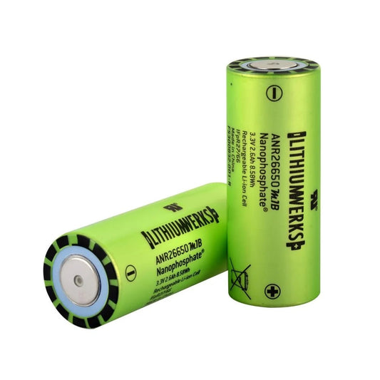 Lithium Werks  ANR26650M1B - 26650 LiFePO4 Pil - 50A