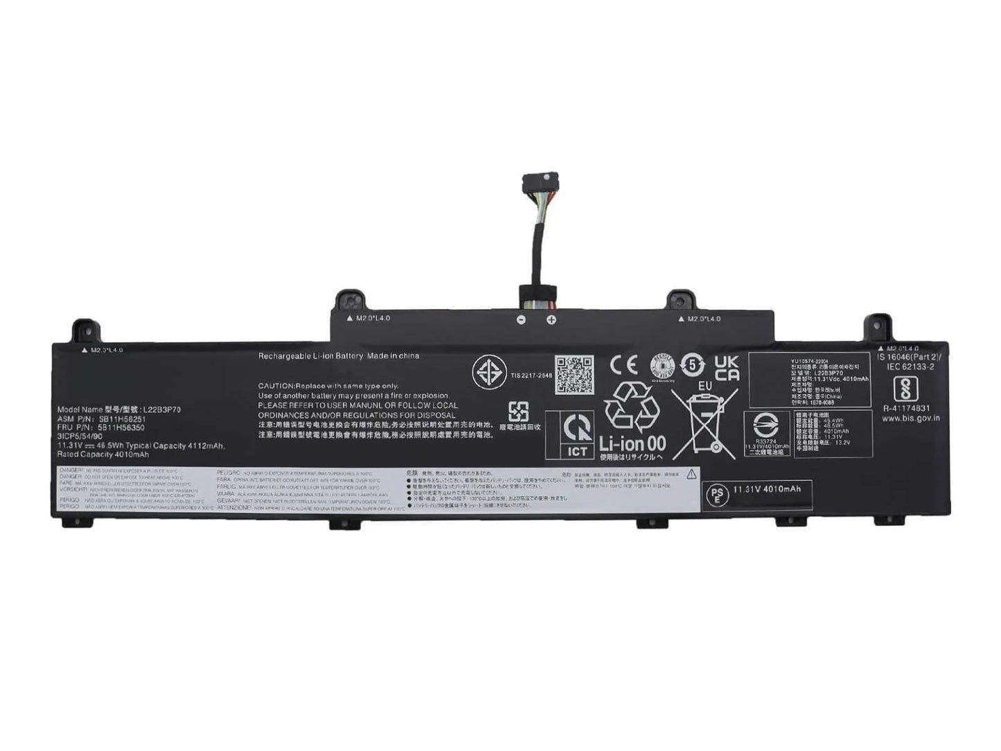 RETRO Lenovo ThinkPad L14 Gen4, L22B3P70 Notebook Bataryası