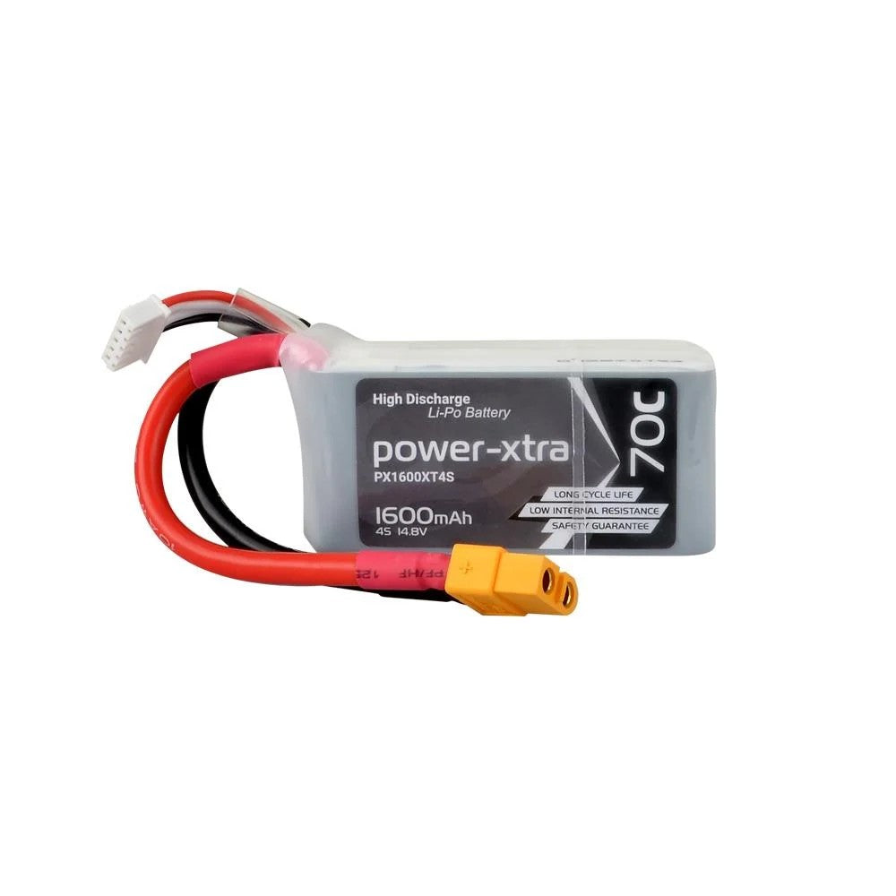 Power-Xtra PX1600XT4S - 4S1P - 14.8V 1600 mAh Li-Polymer Pil -70C