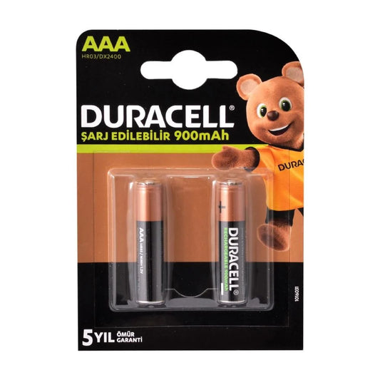 Duracell 1.2V 900 mAh AAA Şarjlı İnce Kalem Pil 2li - EOL