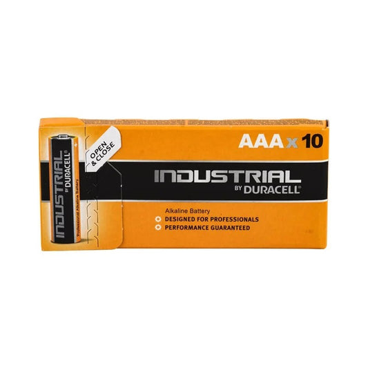Duracell İnce Kalem Endüstriyel Pil Alkaline AAA Size 10lu Kutu