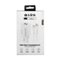 S-link SL-EC50 (SL-EC50T) 5V 2400MA Type-C Kablolu 2 USB Çıkışlı Beyaz Ev Şarj Adaptörü