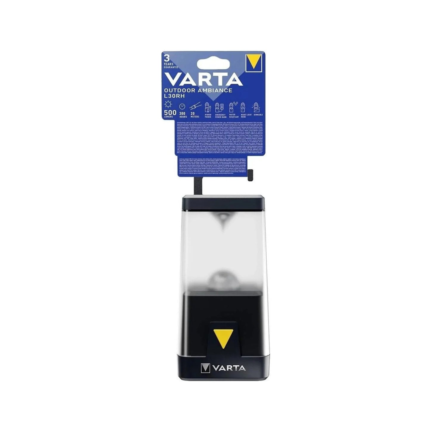 Varta 18666 Outdoor Ambiance L30RH Şarjlı ve Pilli 3AA Fener