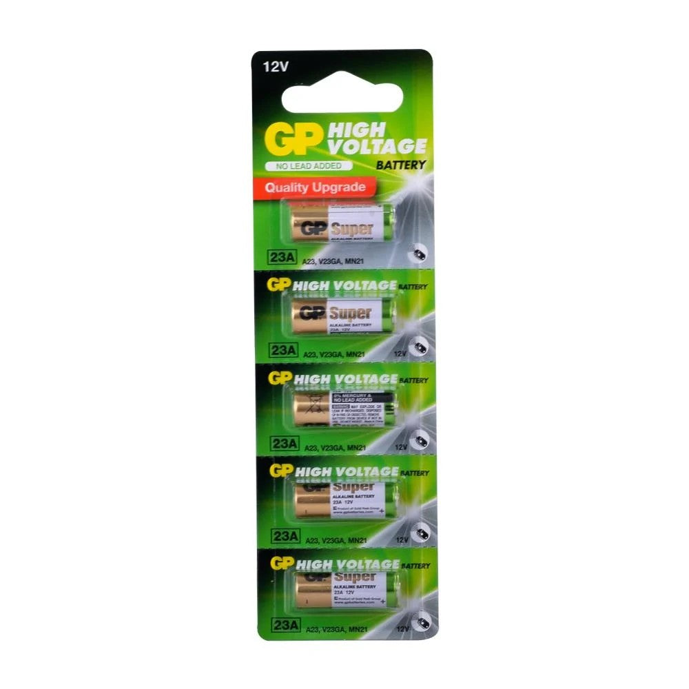 GP Super Alkaline - 23A-C5 12V Alkalin Pil - 5li Blister