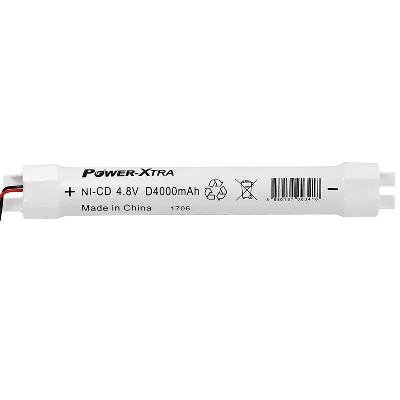 Power-Xtra 4S1P - 4.8V 4000 mAh D - Ni-Cd Şarjlı Batarya - BRK25-Soketli