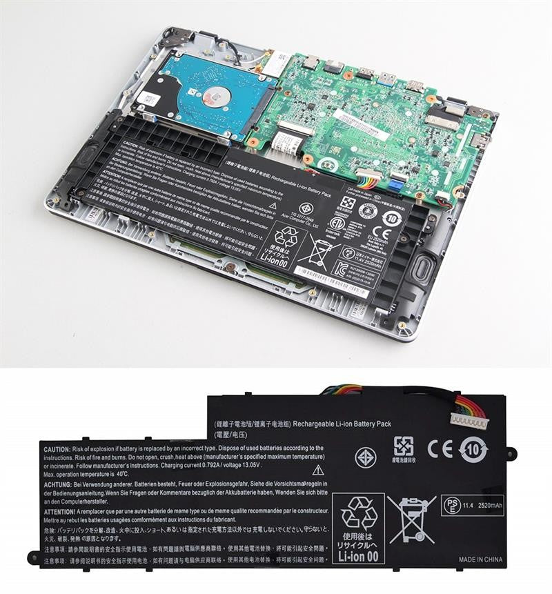 Acer Aspire E3-111 Notebook Bataryası - Pili / RETRO - Ver.1