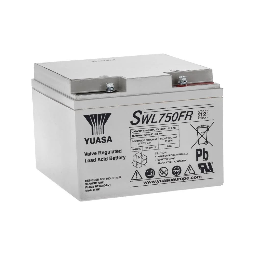 Yuasa SWL750FR -  12V 24.4 Ah Bakımsız Kuru Akü