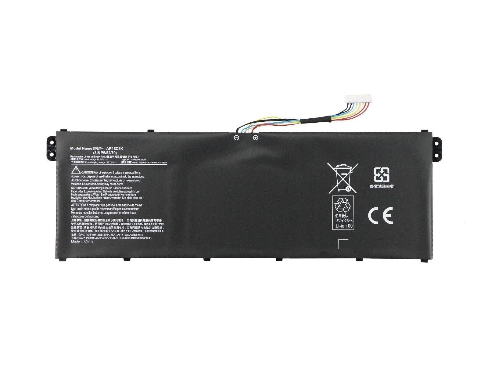 RETRO Acer Aspire AP18C8K 3-Cell Notebook Bataryası (50Wh)