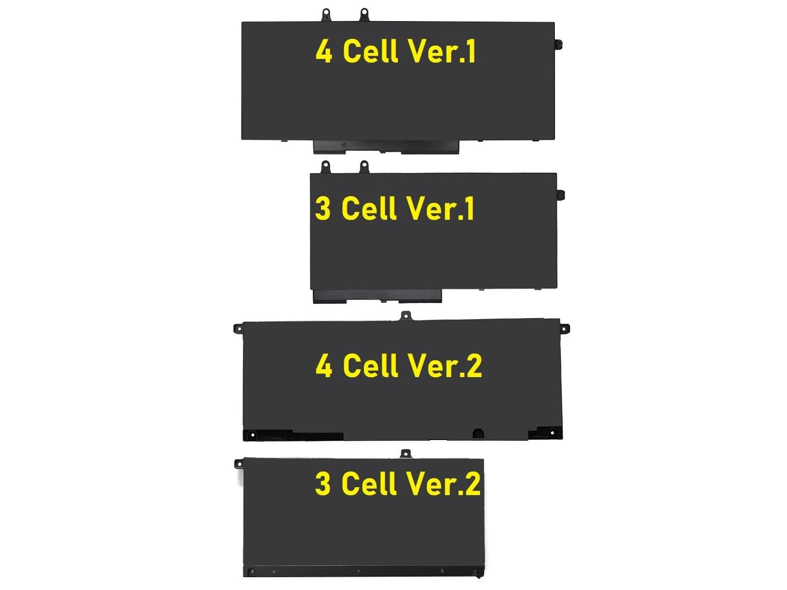 Dell Inspiron 7500 2-in-1 Notebook Bataryası - Pili / RETRO - 4 Cell - Ver.1 - 15.2V