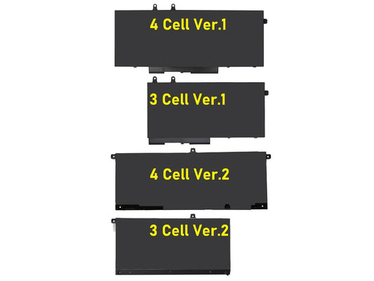 Dell Inspiron 7500 2-in-1 Notebook Bataryası - Pili / RETRO - 4 Cell - Ver.1 - 15.2V