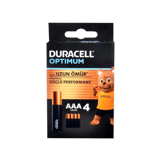 Duracell Optimum AAA İnce Kalem Pil 4lü