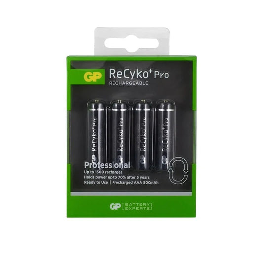 GP Recyko Pro AAA 800 mAh İnce Kalem Pil 4lü