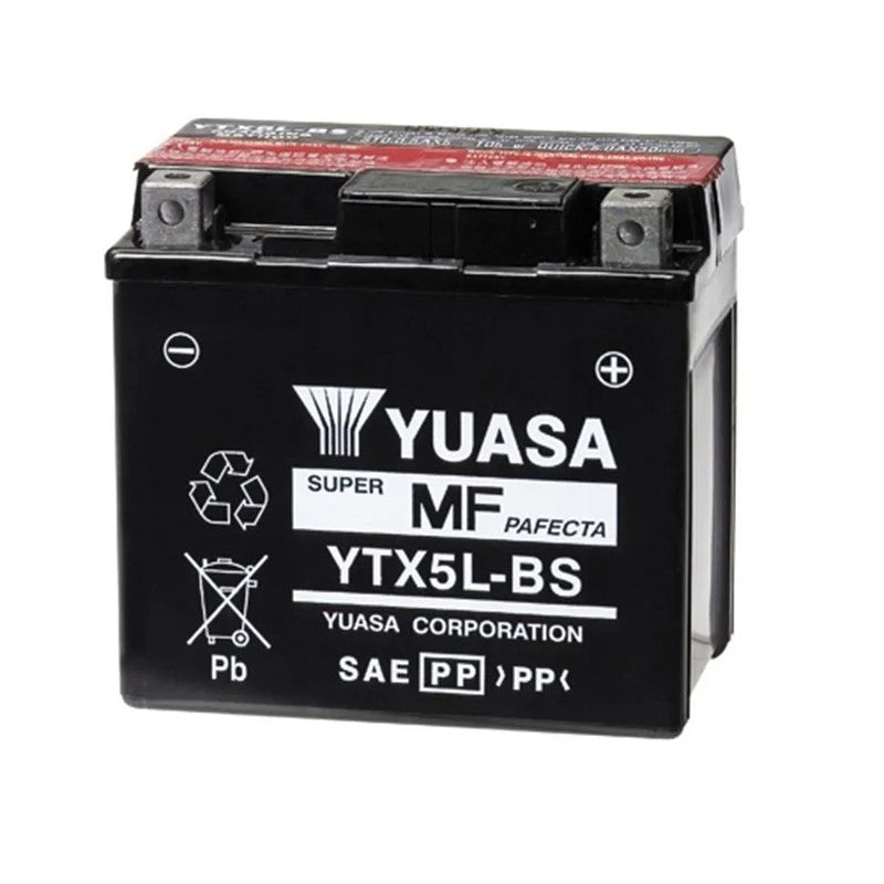 Yuasa YU-YTX5L-BS 12V 4 Ah Süper MF Motosiklet Aküsü