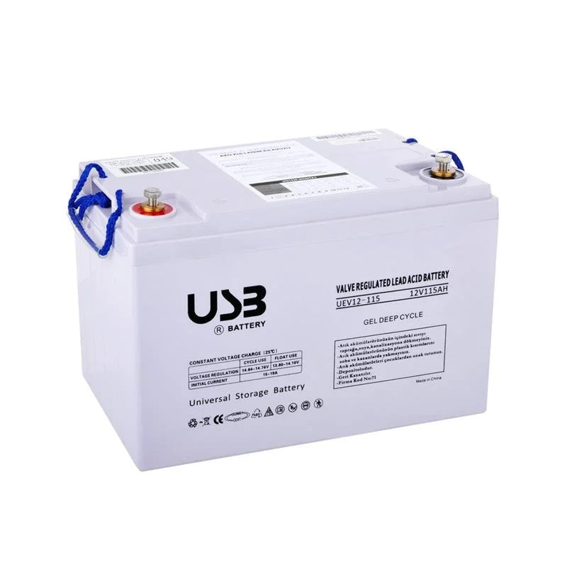 USB UEV Serisi 12V 115 Ah Jel Akü